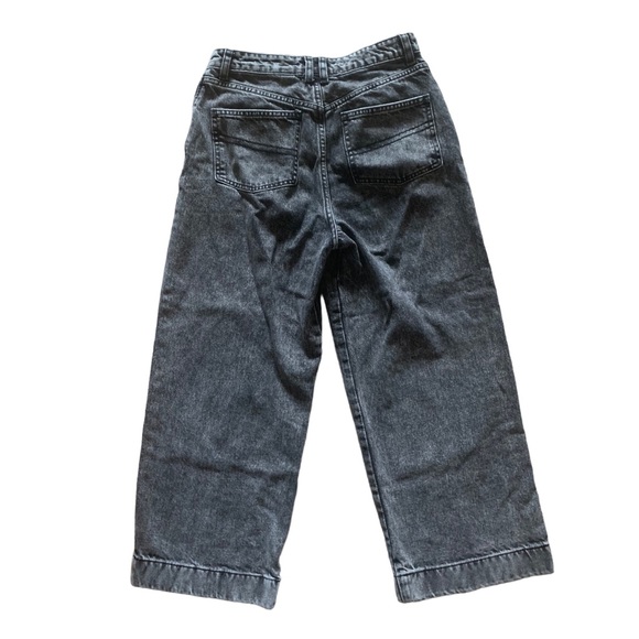 ASOS COLLUSION x 007 High-Rise Wide Legged jeans in Washed Black Fits like SzSm - Picture 4 of 8